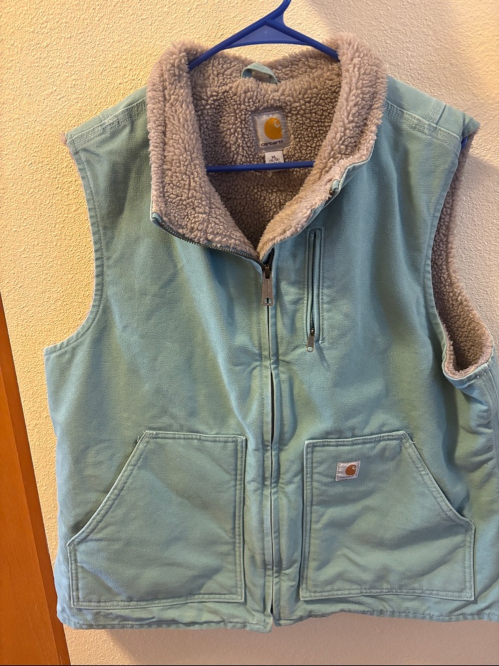 Carhartt Women’s Sherpa-Lined Vest in Sage Green